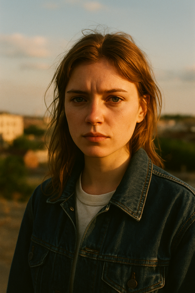 Fotografía de calle capturada con cámara digital, muestra una escena urbana con luz natural y colores vivos